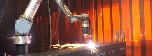DBS Logipark cuts 12 times faster with a plasma cutting cobot